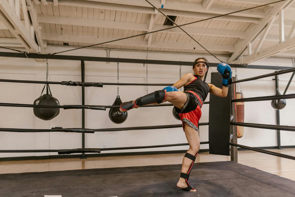 Kickboxing Content (Picture of women kickboxing)